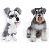 Schnauzer dog. Figure to assemble with nanoblocks. 2100 pieces.