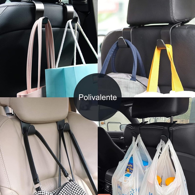 BOJOOM - Gancho Universal Multifuncional para Reposacabezas de Coche, 5