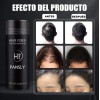 Polvo De Fibra Capilar Negro Cubre Raíz De Cabello Calvicie
