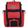Boombah Catchers Superpack Bat Bag - BM-9024C23 Navy/Red - Holds