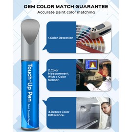 UX Ingot Silver Metallic Touch Up Paint Kit Compatible with Ford Exact Match Car Scratch Repair Touch Up Paint Kit