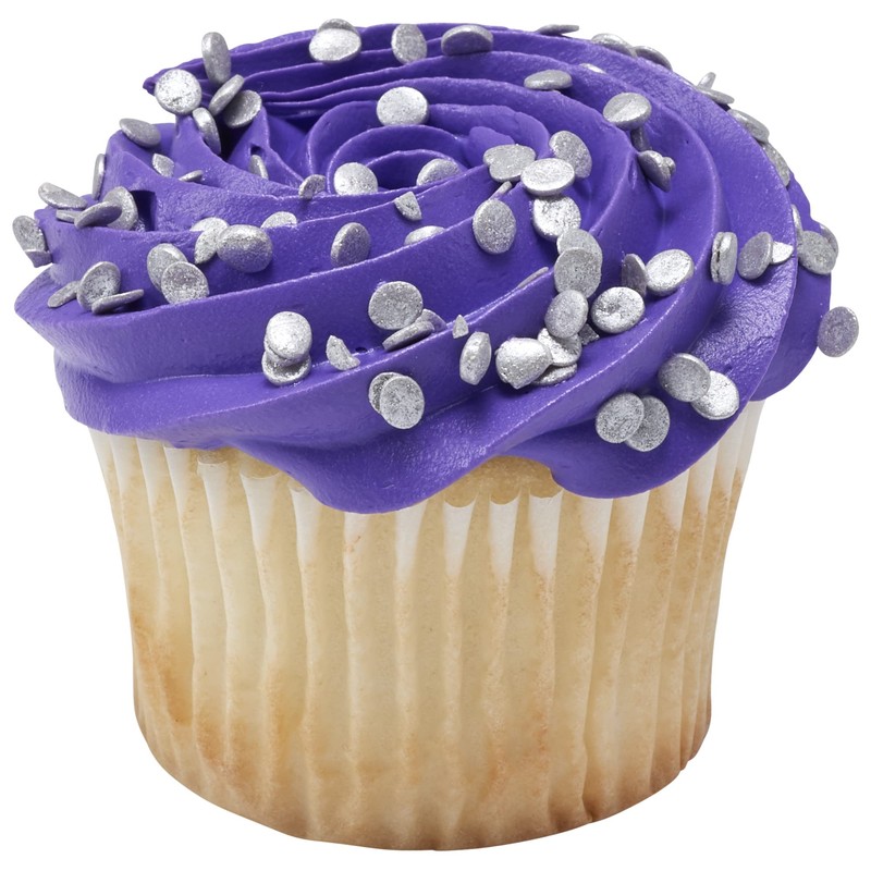 DECOPAC Confetti Silver Quins Sprinkles, 1.21 lb