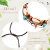 Handcess Boho Anklet Women's Black Turquoise Anklet Shell Anklet Braided