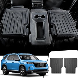 JOULARISE Backrest Mats for Honda Pilot 2025 2024 2023, All Weather TPE 2nd Row Seat Back Protector Kick Mat for Honda Pilot Accessories