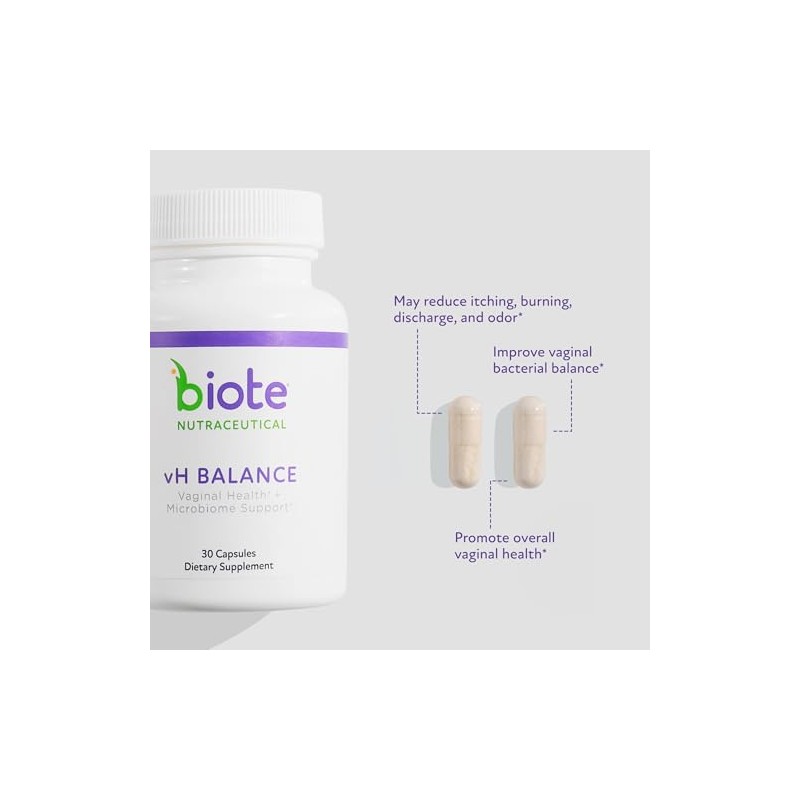 bioTE Nutracéuticos - Vh Balance - Salud Vaginal + Apoyo