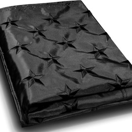 All Black American Flag, Multi purpose,9 Brass Grommets,Outdoor/Indoor Standard Black USA Flag. Banners - SIZE: 2×3