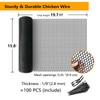 Plastic Wire Mesh Fence 15.8IN x 19.7FT Roll - Chicken