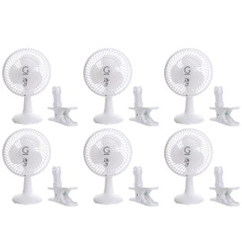 Genesis A1CLIPFANWHITE-6PK clip fan white, 6 inch, 6 Piece