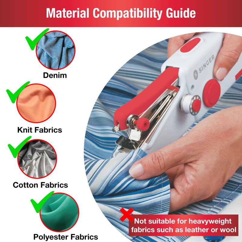 SINGER Stitch Sew Quick Portable Mending Machine - Single Thread