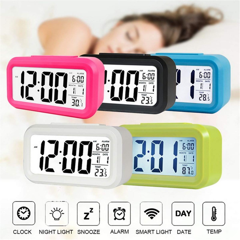 TXY LED Digital Alarm Clock Backlight Snooze Mute Calendar Desktop