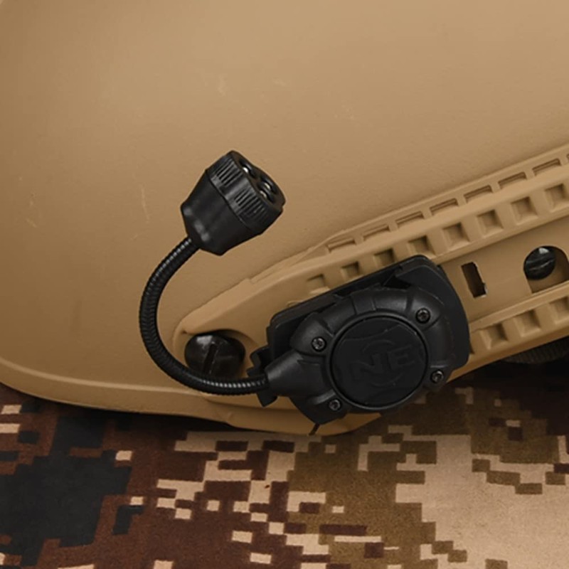QIRUIMY Tactical MPLS3 Helmet Light,White/IR/Red Light LED Headlamp Military Safety