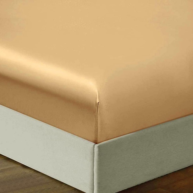 Silky Satin Fitted Sheet Only Classic Luxury Silky Soft Bed