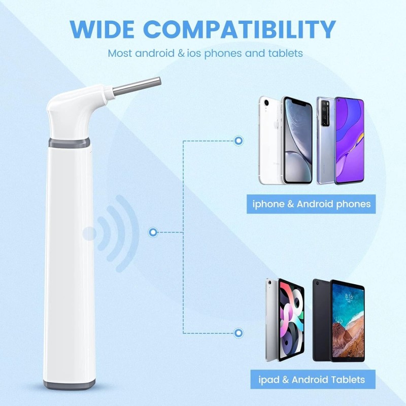 ScopeAround 3.9mm Ultra-Thin WiFi Ear Scope Camera Otoscope Camera with