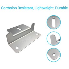 Renogy 2 Sets Solar Panel Mounting Z Brackets Lightweight Aluminum Corrosion-Free Construction for RVs, Trailers, Boats, Yachts, Wall and Other Off Gird Roof Installation, 2 Count