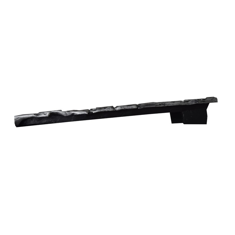 Silver Slate Stone Rock Cast Aluminum Metal Downspout Gutter 24