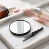 30X Black Handheld Make up Glass with Tweezers White Box