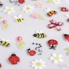 5D Embossed Bee Nail Stickers Cute Daisy Floral Lady Bug