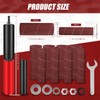 Abizarch Drum Sander Set Portable Rubber Sanding Drum Hand-Held Spindle