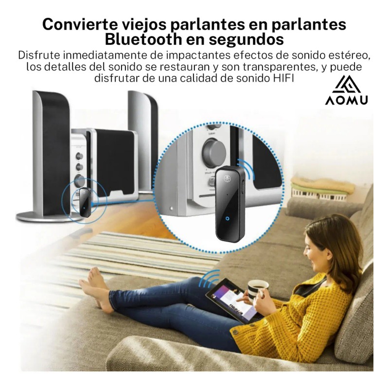 Receptor Bluetooth 5.0 Para Auto Música Audio Estéreo Adaptador 3.5mm