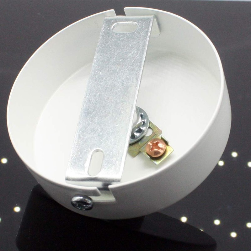 Junction Box White Metal in Set with Accessories Diameter 80
