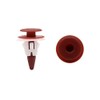 uxcell 20Pcs Red White Plastic Rivets Push Type Bumper Fender