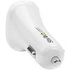 StarTech.com Dual Port USB Car Charger - 24W/4.8 - White
