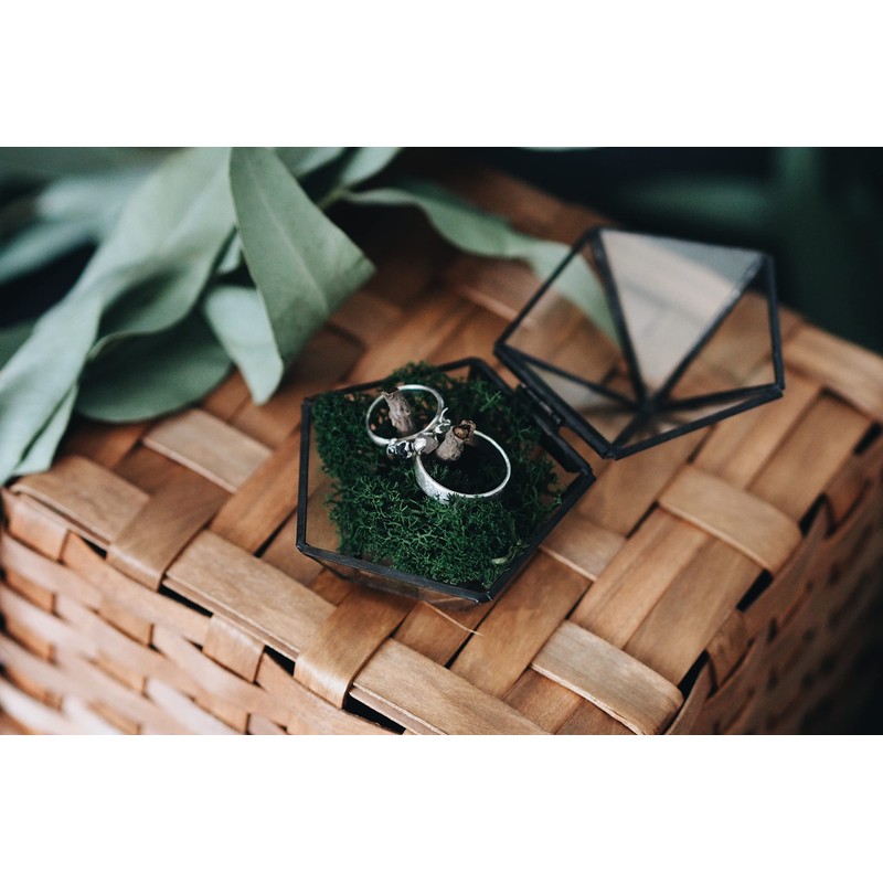 Ring box, Glass ring box, Proposal ring box Engagement ring