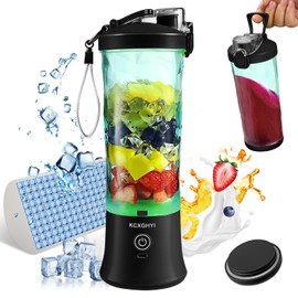 Portable Blender for Smoothies, Freshly Squeezed Juices, Milk shakes and Baby food, 20 oz BPA Free, Suitable for Outdoor Sports, Family, Travel. （Black）