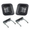 HERCOO License Plate Lights Lamp Lens Black Clips Housing Compatible