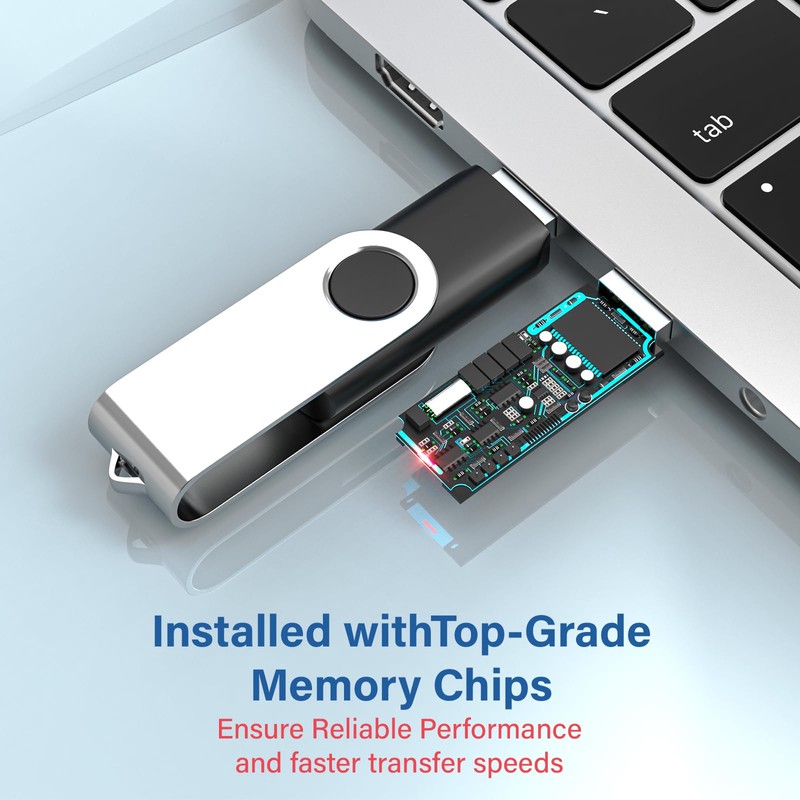 Wooolken USB 2.0 Memory Stick 4 GB Pack of 10