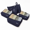 Travel Pouch (Durable Fabric, Machine Washable, Durable), 6-piece Set, Mesh,