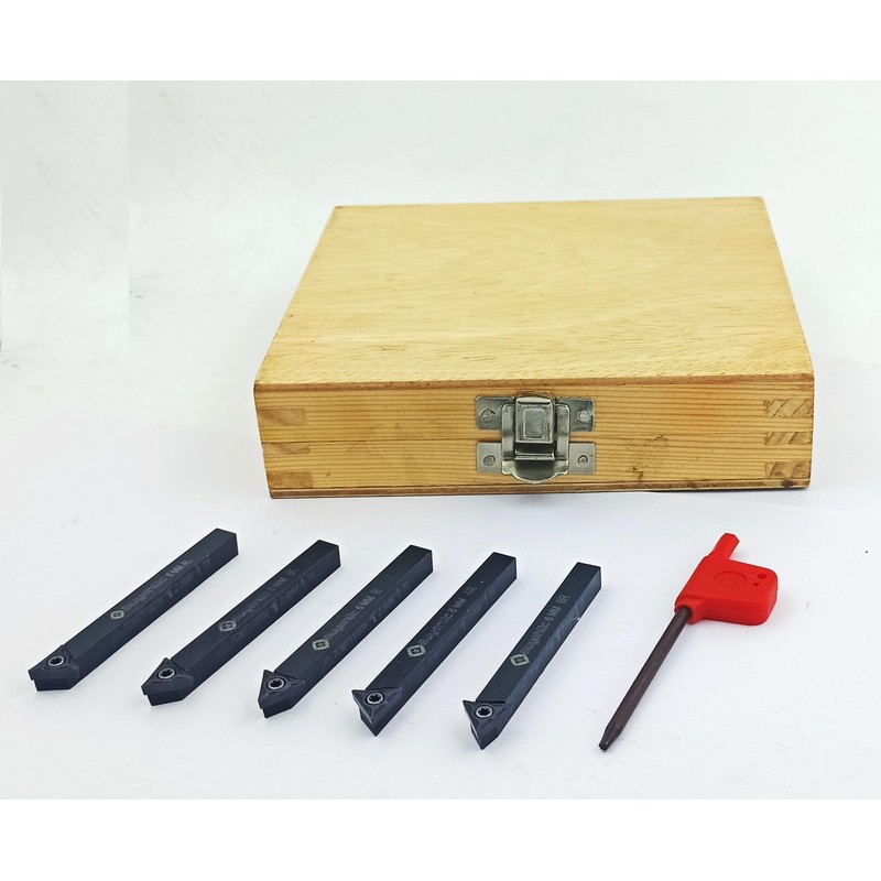 A.D. International 5 Pieces Indexable Turning Tool Set with TCMT16T304