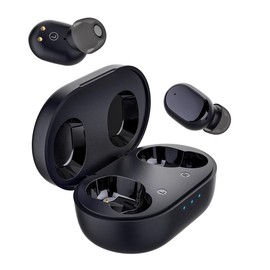 Bluetooth Wireless Earbuds 2 Plus Touch Control Bluetooth 5.3 with USB-C Charging Case IPX4 Splashproof in-Ear Stereo Earbuds Bulit-in Microphones - Colour: Black