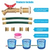 WADEO Rain Barrel Spigot, Brass Rain Barrel Quarter Turn Ball