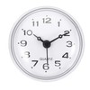 PATIKIL Waterproof Bathroom Clock, Mini Round Wall Clocks with Suction