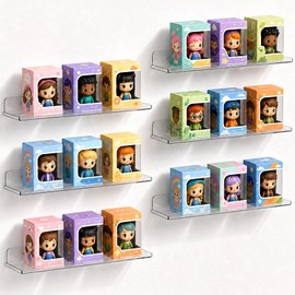 Lifewit Repisas flotantes de Pared, 35.5cm x10.2cm Baldas Organizadoras, Estantes Flotantes para Libros, Vinilos, Dormitorio, Baño, Cocina, Baldas par