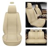 AOOG Leather Car Seat Covers, Leatherette Automotive Seat Covers for