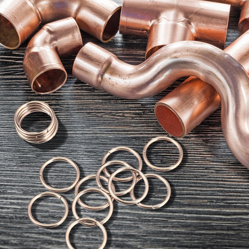 Yaocom 30 Pcs 15% Silver Brazing Joint Solder Ring Silfos