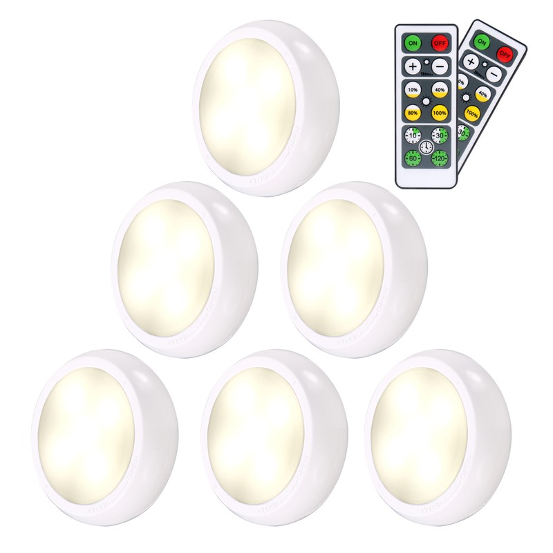 Under Cabinet Lights with 2 Controllers Dimmable Brightness Adjustable Wardrobe