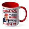 Viberty Papa Mug 11Oz - Funny Papa Gifts from Grandkids