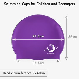 Swimming Cap Swimming Cap for Women and Men (Purple)