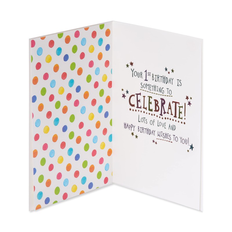 Papyrus Papyrus 1st Birthday Card (Something To Celebrate)