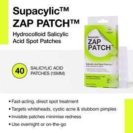 Carbon Theory Supacylic Hypa Dart Microdart Pimple Patch - 9 x Clear Pimple Patches - Micro Dart Pimple Patches Salicylic Acid - Spot Patches Microdart - Vegan Acne Patches & Spot Treatment