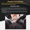 Qiilu Spark Plug Tool, Carbon Steel Spark Plug Re-thread Tools