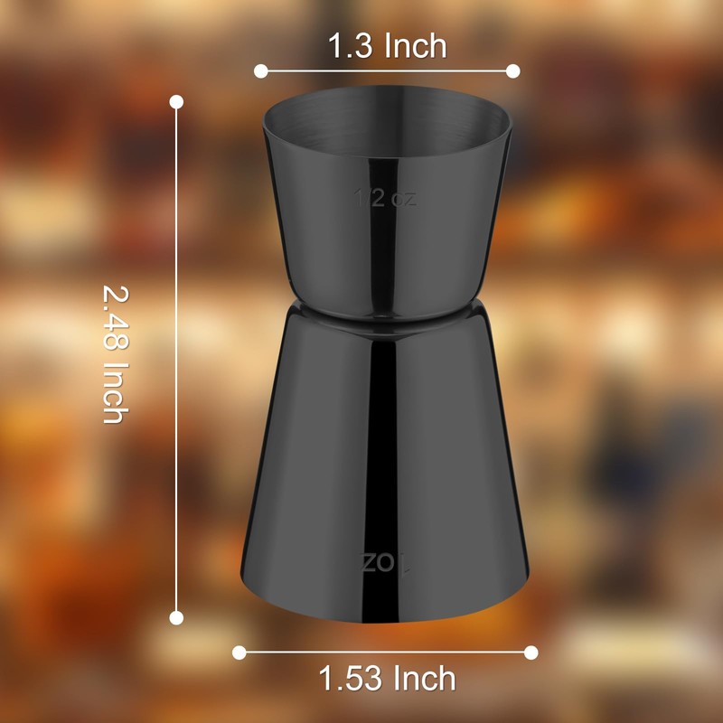 Briout Jigger for Bartending, 2 Pcs Double Cocktail Jigger Japanese