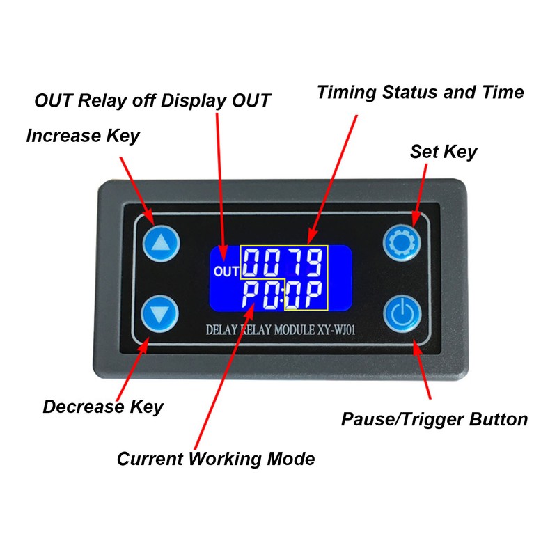 1 Channel Relay Module Delay Power Off Timing Circuit Switch