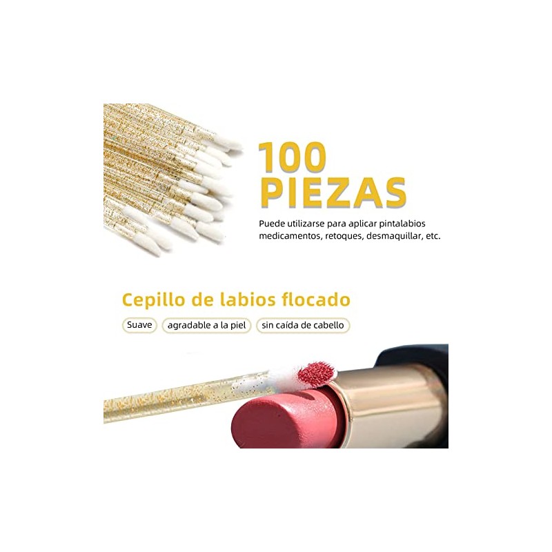 300 pcs Cepillos Desechables para Pestañas, Cepillos Labios y Microaplicador,
