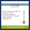 RSVP International Coffee Scoop Collection, 1-1/2 Tablespoon, Clip, Stainless Steel