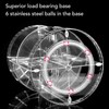 360 Degree Rotation Rotating Makeup Organizer Transparent Stable Base Cosmetic