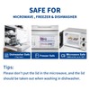EASYLOCK 1150ML Microwavable Bento Lunch Box with 3 Compartments Plastic